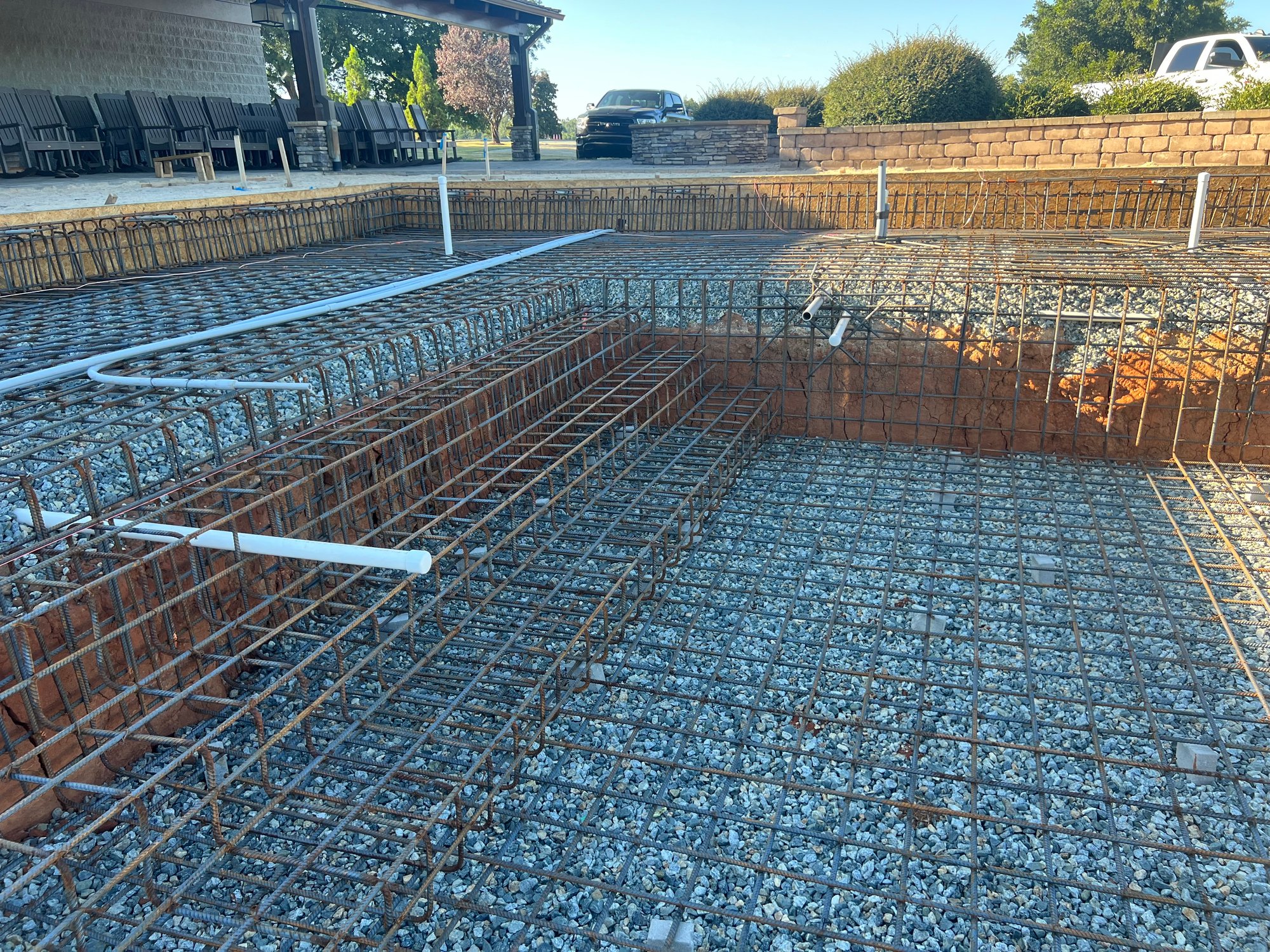 Concrete pool installation by Sunrise Pools in Hampstead NC