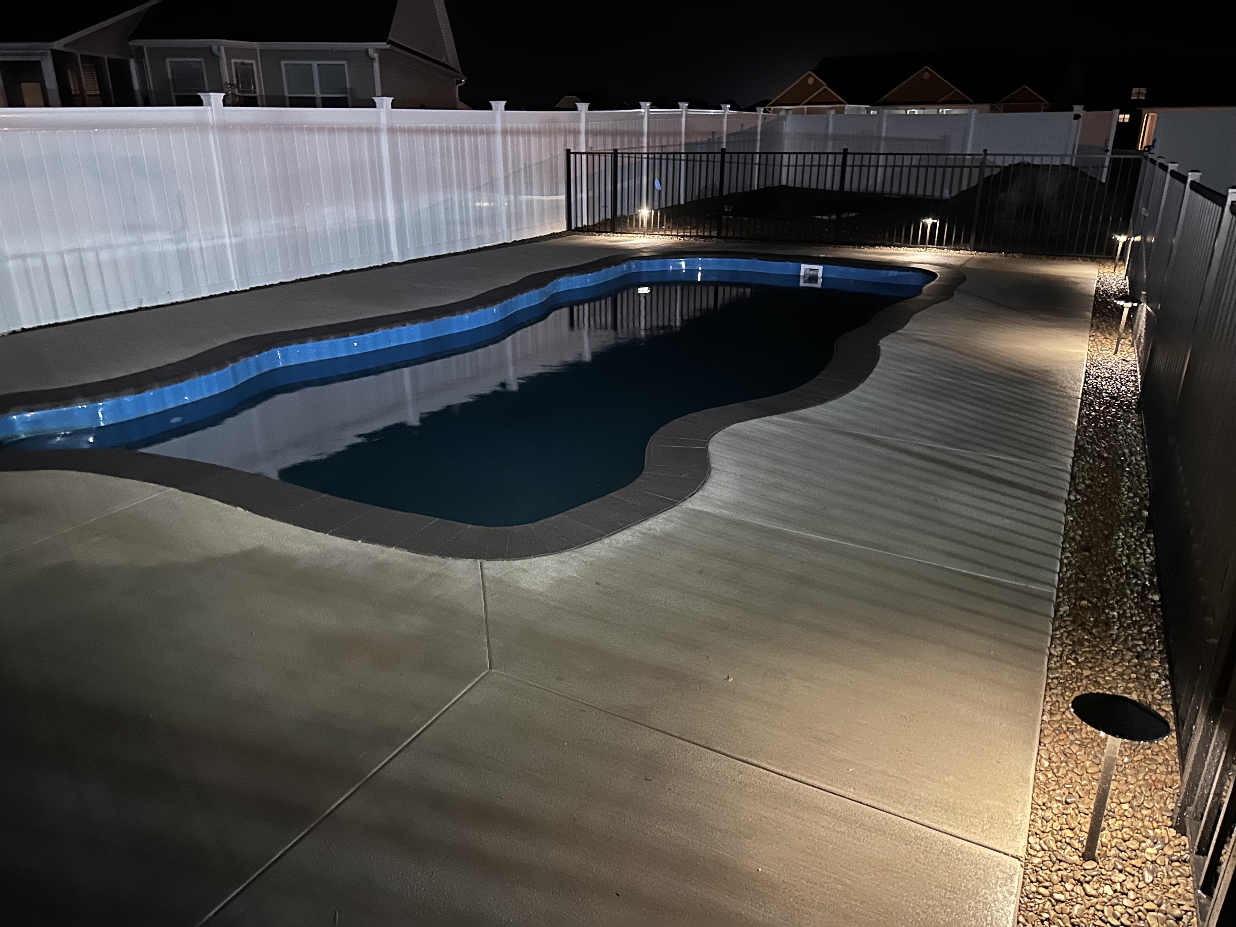 Inground pool built in Swansboro NC