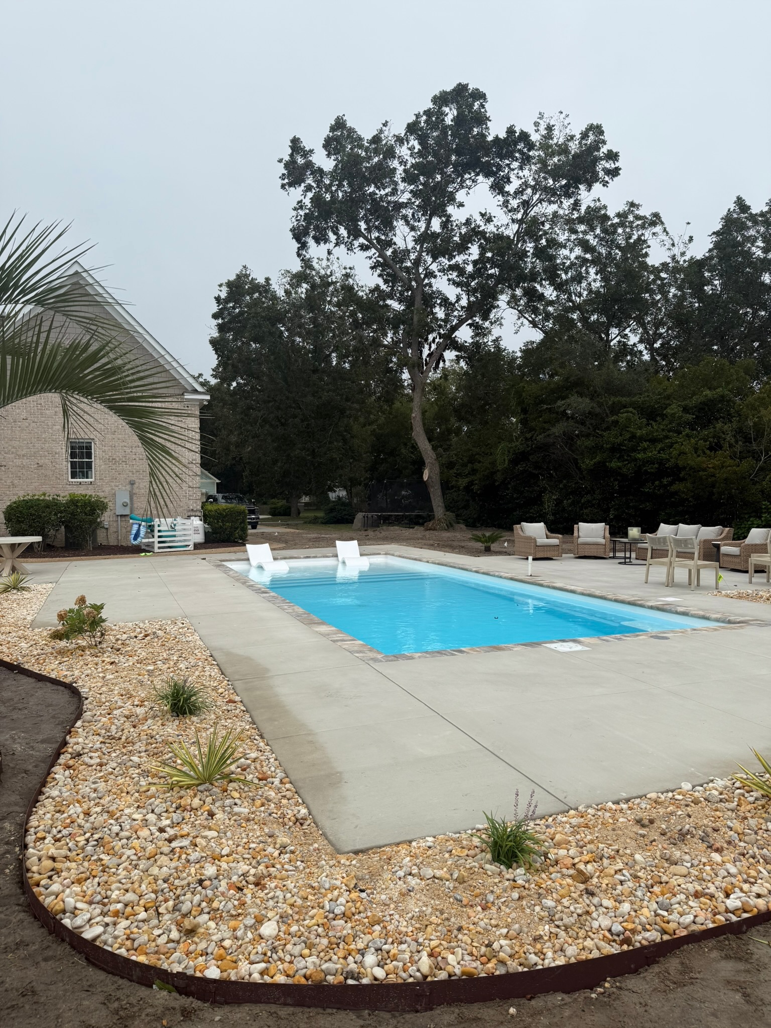 Inground pool built in Hampstead NC