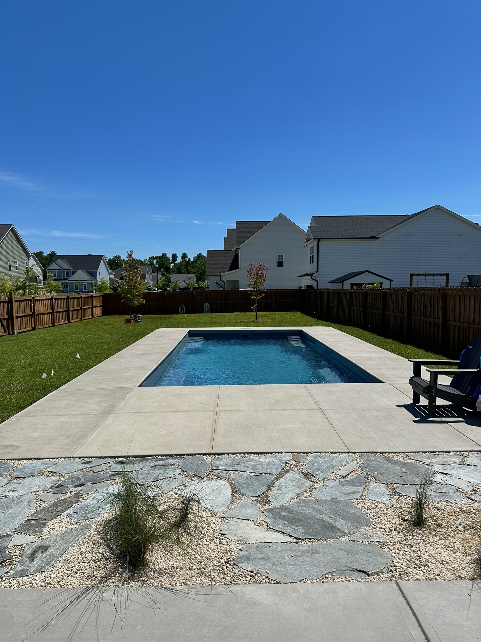 Inground pool built in Hampstead NC