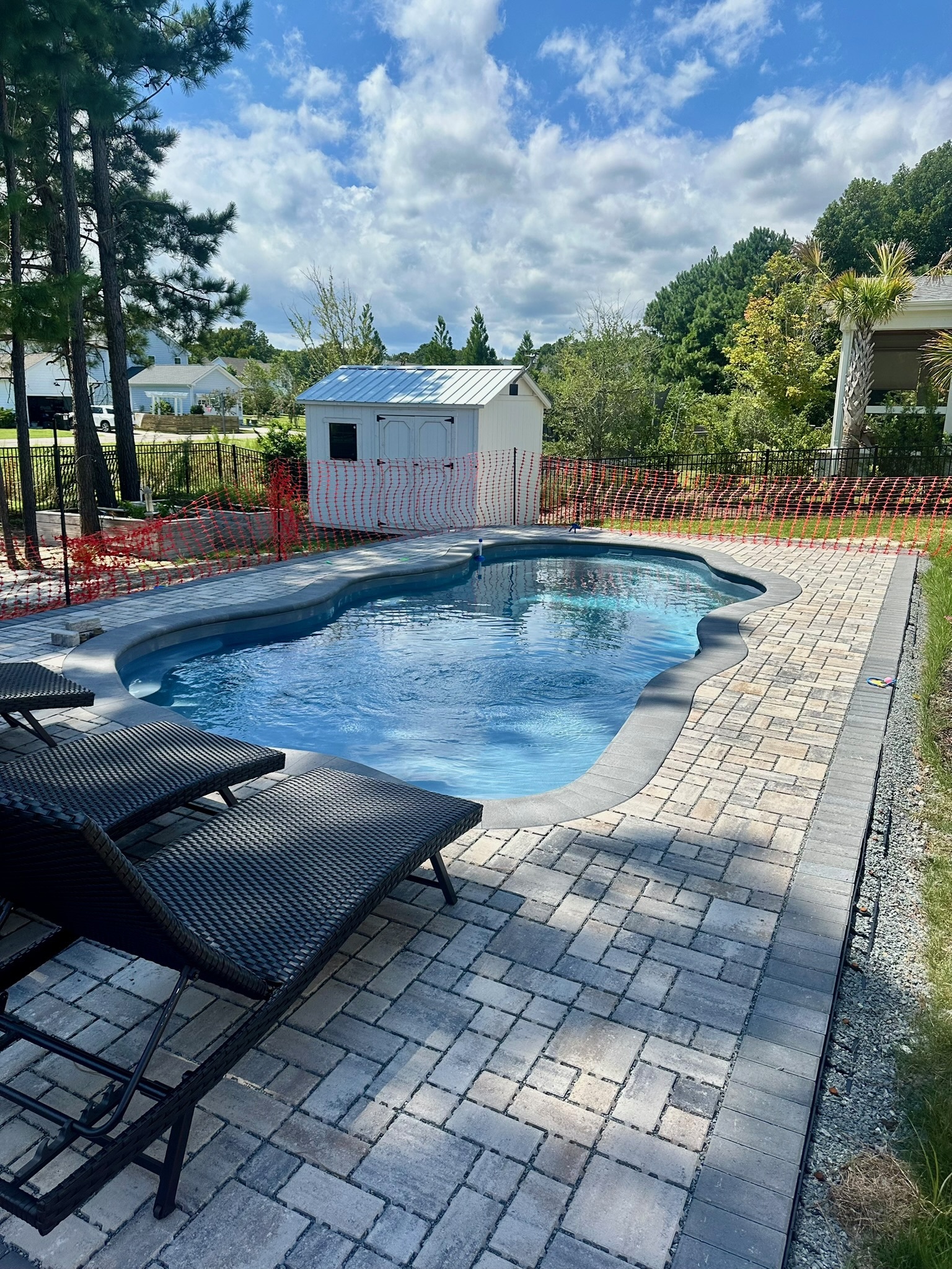 Inground pool built in Wilmington NC